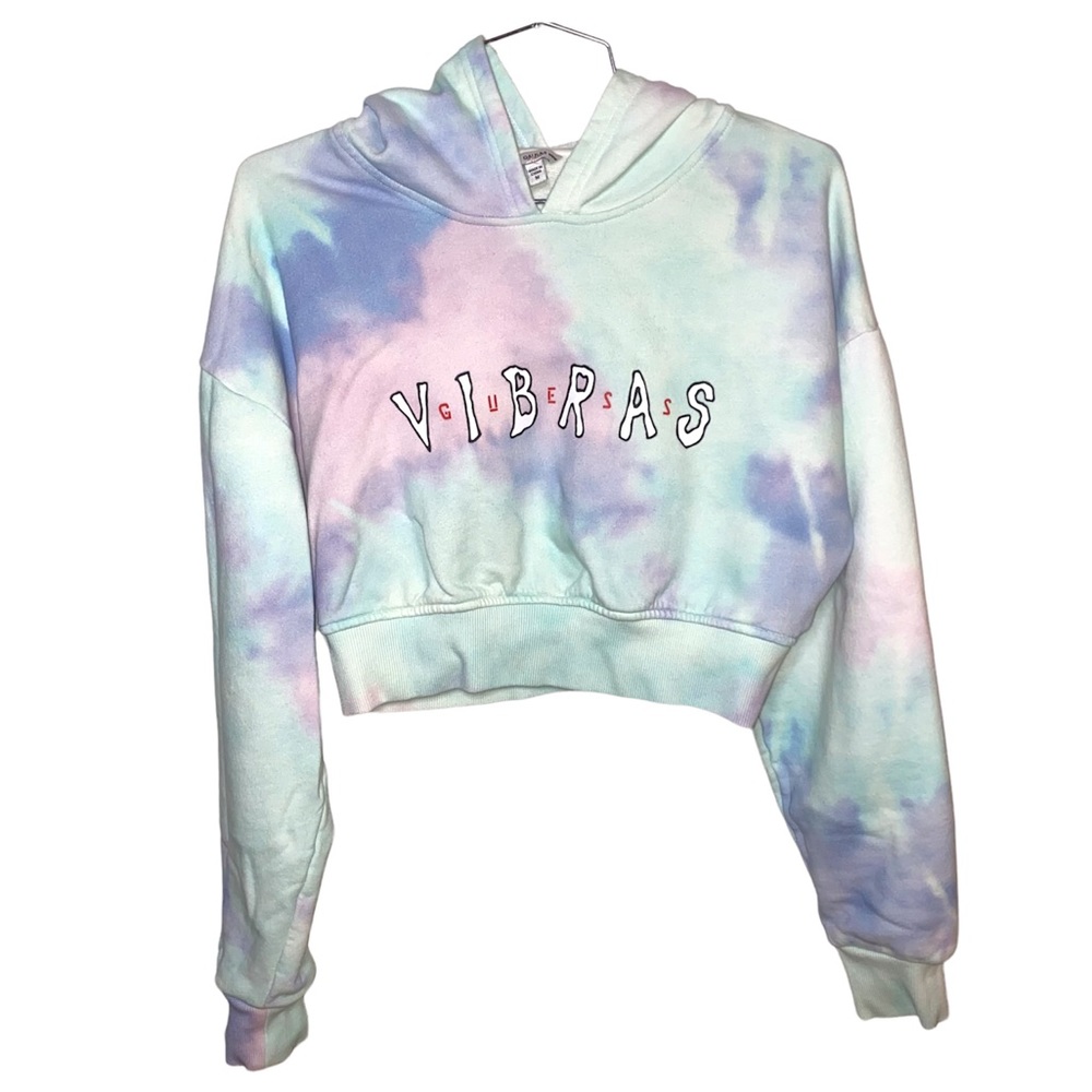 Guess Crop Tie-dye Sweater Size M